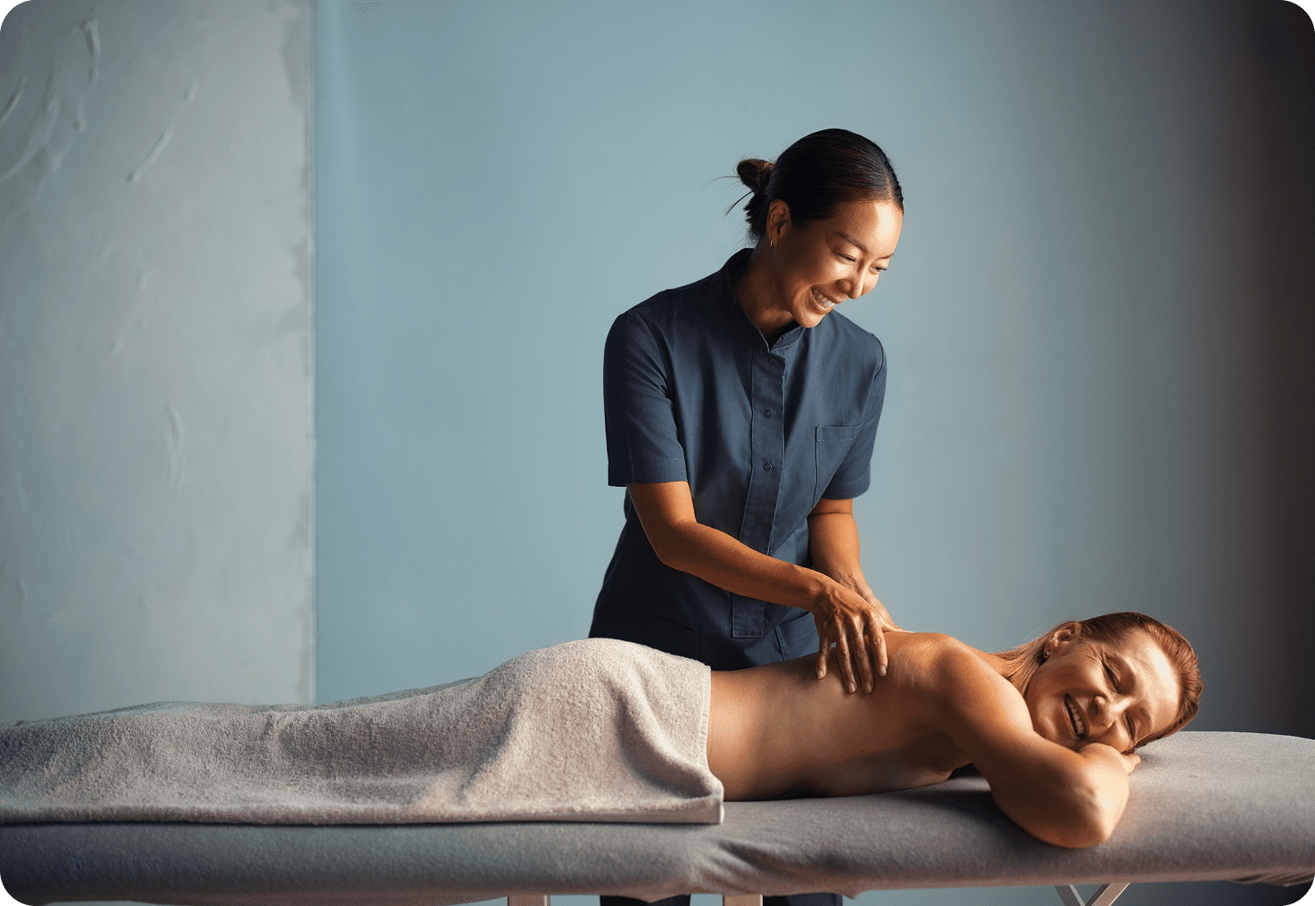 Relaxation therapy session in a spa setting