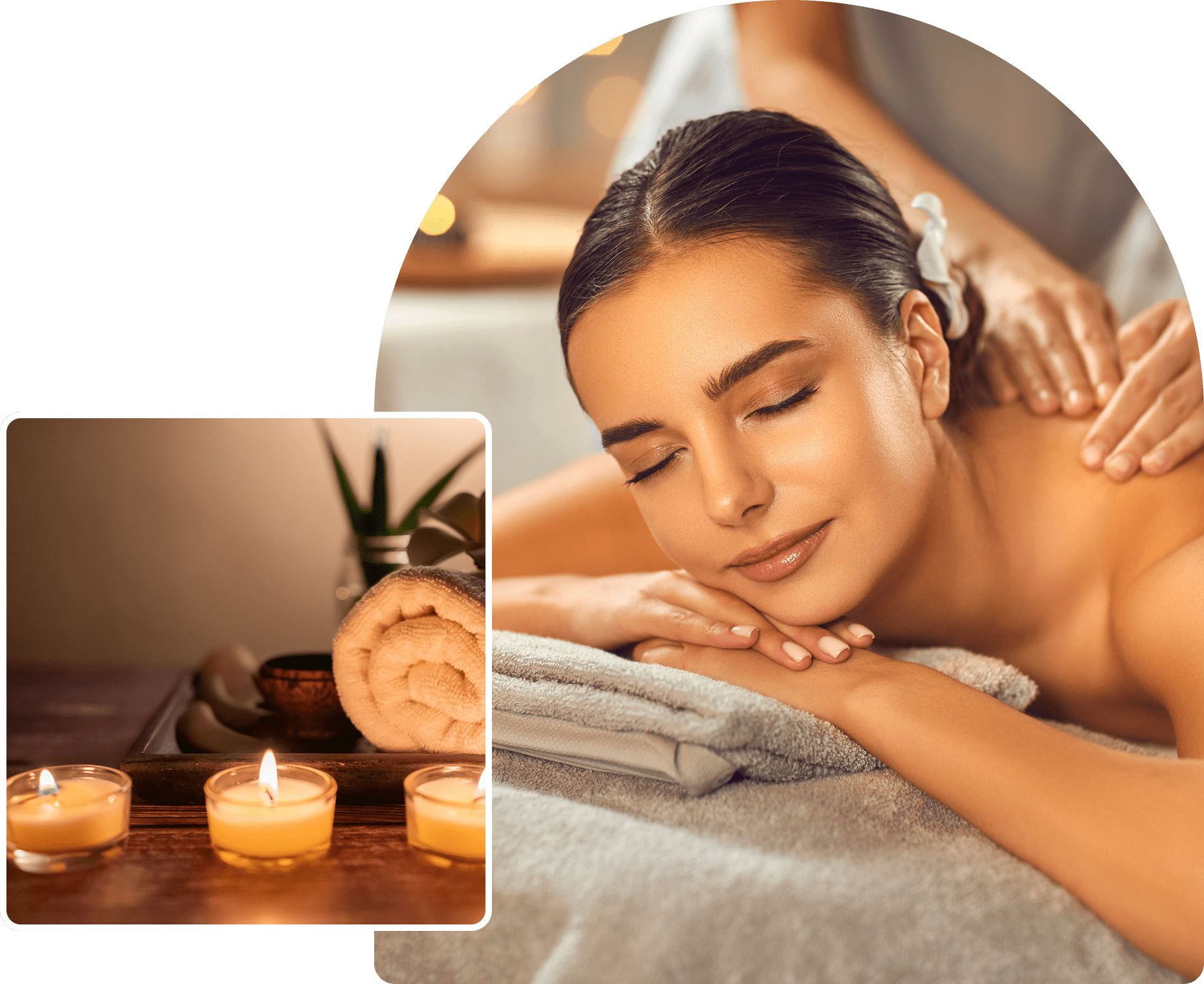 Peaceful spa treatment scene
