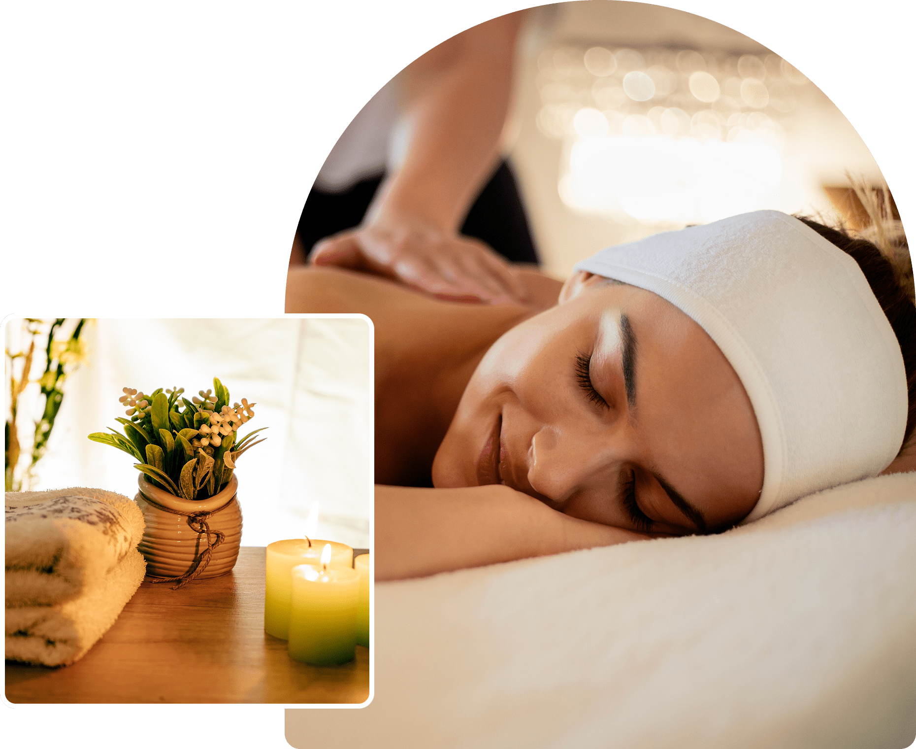 Peaceful massage therapy session